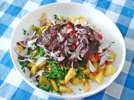 Fırınlanmış Patates Salatası