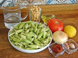 Nohutlu Bamya Yemeği