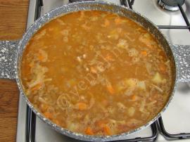 Erişteli Yeşil Mercimek Yemeği