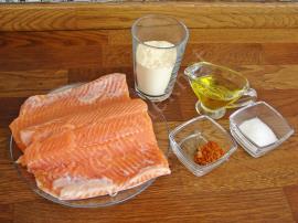 Tavada Mısır Unlu Somon Balığı