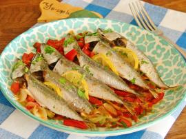 Fırında Sebzeli Uskumru