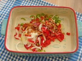 Fırında Sebzeli Uskumru