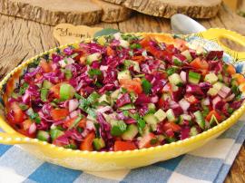 Mor Lahanalı Kaşık Salatası