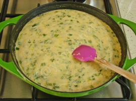 Sütlü Yeşil Soğan Kavurması