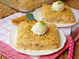 Sütlü Şerbeti İle Hafif, Tam Ölçülü Ve Çok Lezzetli Bir Tatlı Tarifi : Sütlü Kadayıf Tatlısı