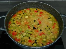 Patlıcanlı Nohutlu Pilav