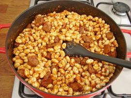 Etli Şeker Fasulyesi Yemeği