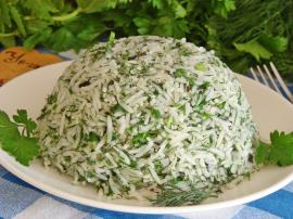 Zeytinyağlı Yeşil Pilav