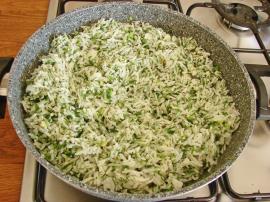 Zeytinyağlı Yeşil Pilav