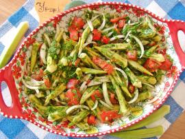 Bamyayı Bir de Böyle Deneyin, Bu Eşsiz Lezzete Bayılacaksınız : Bamya Salatası