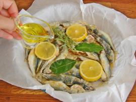 Fırında Mısır Unlu İstavrit