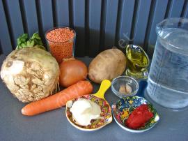 Kerevizli Mercimek Çorbası