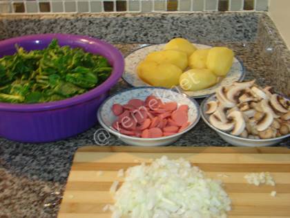 Patates Püreli Ispanaklı Graten