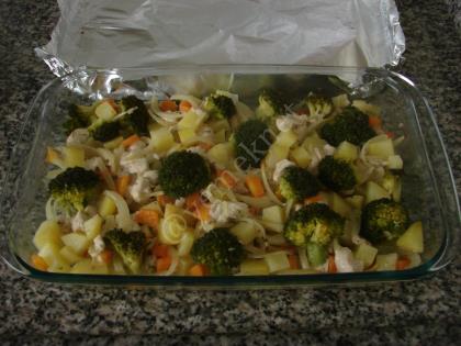 Fırında Tavuklu Brokoli