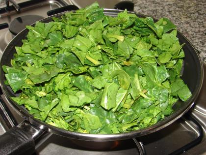 Hamursuz Ispanaklı Pizza