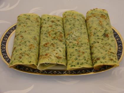 Ispanaklı Yeşil Krep