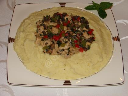 Püreli Mantarlı Tavuk Sote