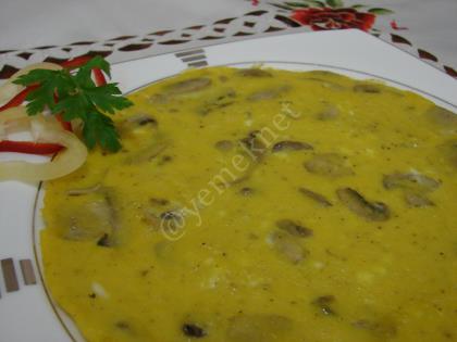 Kremalı Mantarlı Omlet