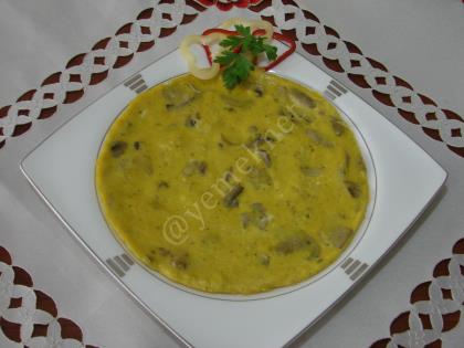 Kremalı Mantarlı Omlet