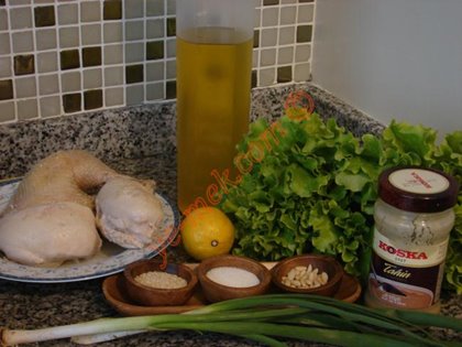 Tahinli Tavuk Salata