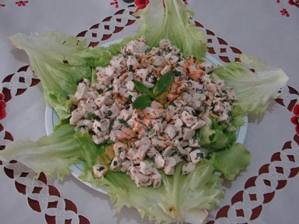 Tahinli Tavuk Salata