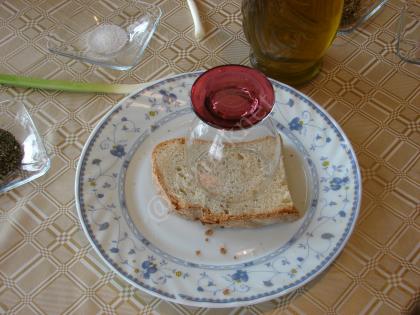 Zeytinyağlı Çeşnili Fırında Ekmek Dilimleri