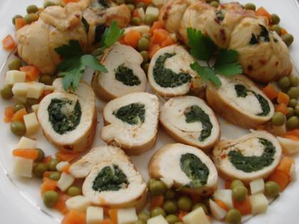 Ispanaklı Tavuk Sarma