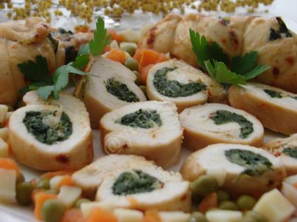 Ispanaklı Tavuk Sarma