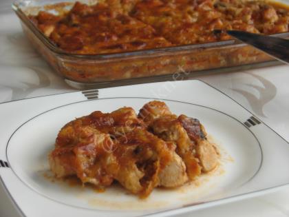 Fırında Mantarlı Tavuk Sote