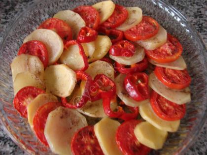 Kıymalı Mantarlı Patates Oturtma