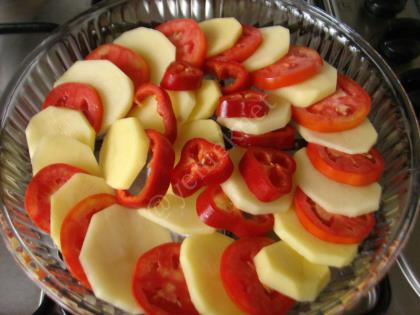 Kıymalı Mantarlı Patates Oturtma