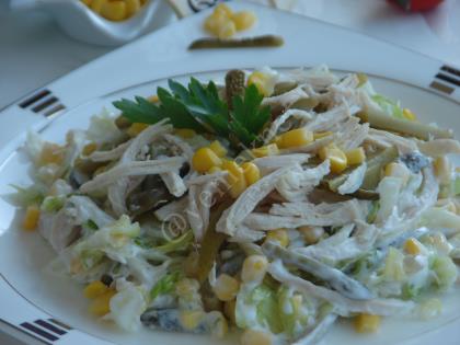 Göbekli Tavuk Salatası (Dukan Usulü)