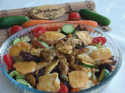 Izgara Tavuklu Salata (Dukan Usulü)