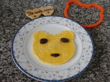 Çocuklar İçin Ayıcıklı Omlet