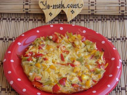 Fırında Biberli Omlet
