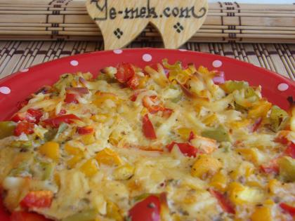 Fırında Biberli Omlet