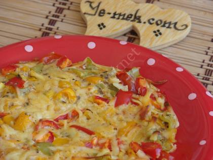 Fırında Biberli Omlet