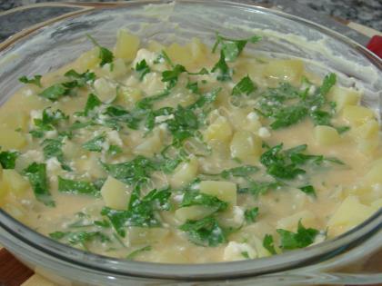 Fırında Lorlu Patatesli Omlet