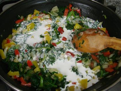 Kremalı Ispanaklı Ciğer