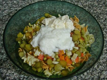 Renkli Makarna Salatası