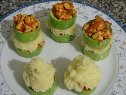 Tavuklu Püreli Kabak