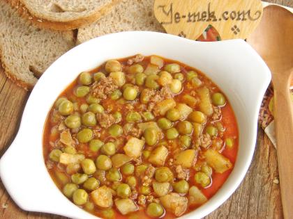 kiymali taze bezelye yemegi tarifi nasil yapilir resimli yemek tarifleri