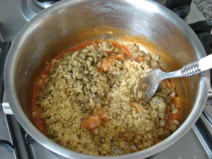 Yeşil Mercimekli Bulgur Pilavı