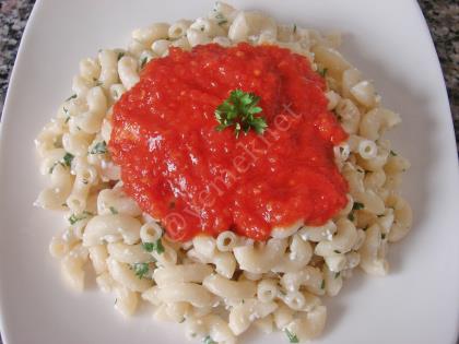 Tomato Sauce With Cheese Pasta Recipe