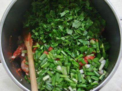 Boned Lamb Stew (Fresh Green Herbs) Recipe