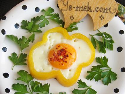 Biber İçi Yağda Yumurta