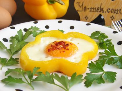 Biber İçi Yağda Yumurta