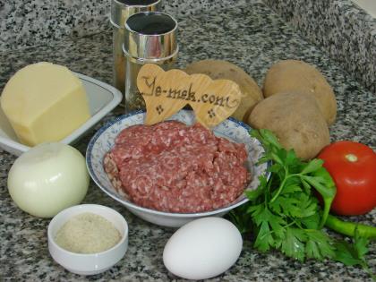 Fırında Kaşarlı Köfte Ve Patates