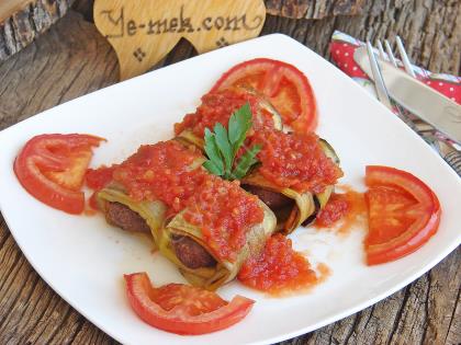 Köfteli Patlıcan Sarma