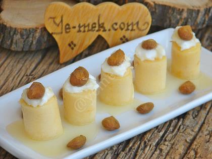 Kaymaklı Bademli Krep Lokması